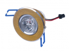 3*1W 3 LED Downlight Ceiling Light -White Light